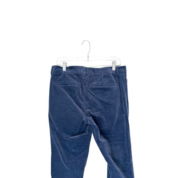 Old Navy Blue Velvet Office Work Business Mid-Rise Pixie Dress Pants Size 10 - Picture 7 of 11